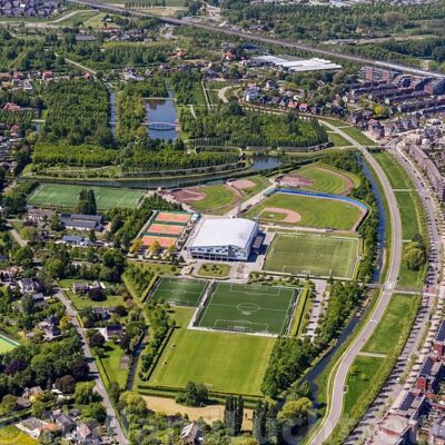 luchtfoto sportvelden