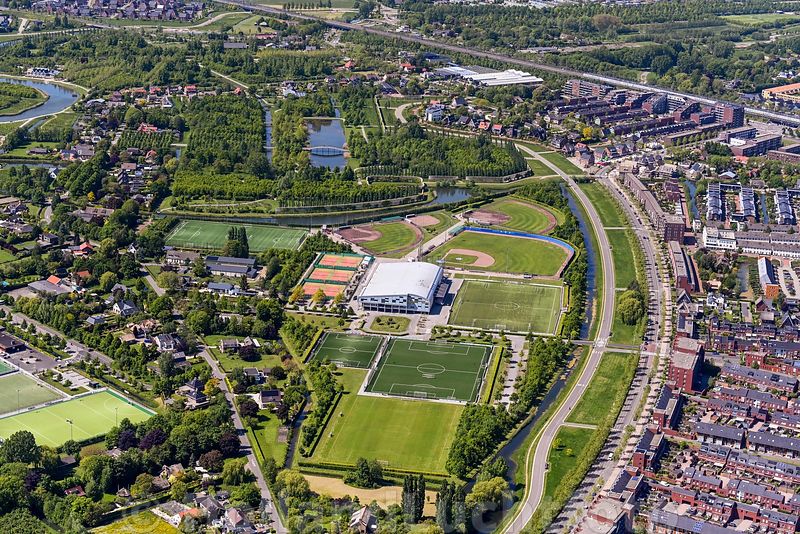 luchtfoto sportvelden